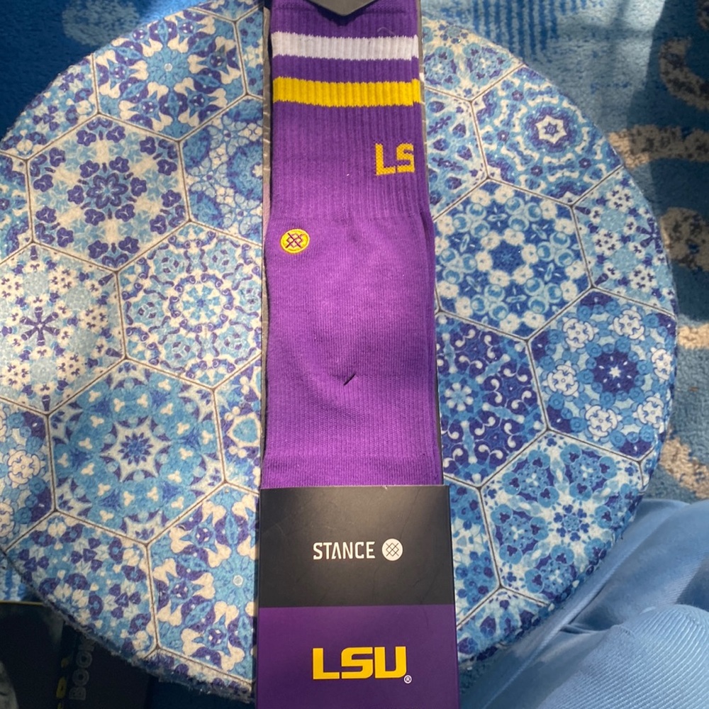 Stance Purple LSU Socks